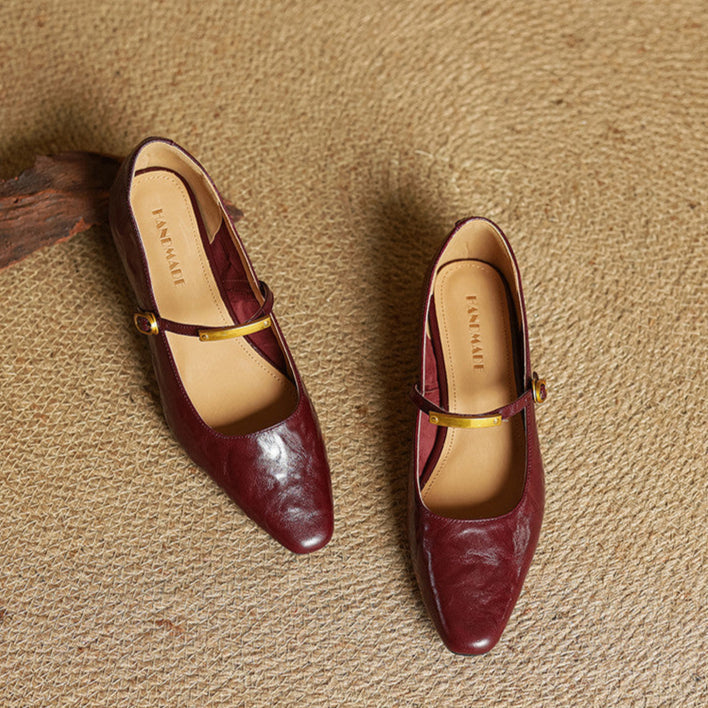 Merlot Genuine Leather Pumps  Liora Lane Boutique