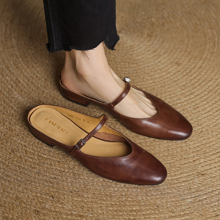 Marvyn Genuine Leather Mules  Liora Lane Boutique