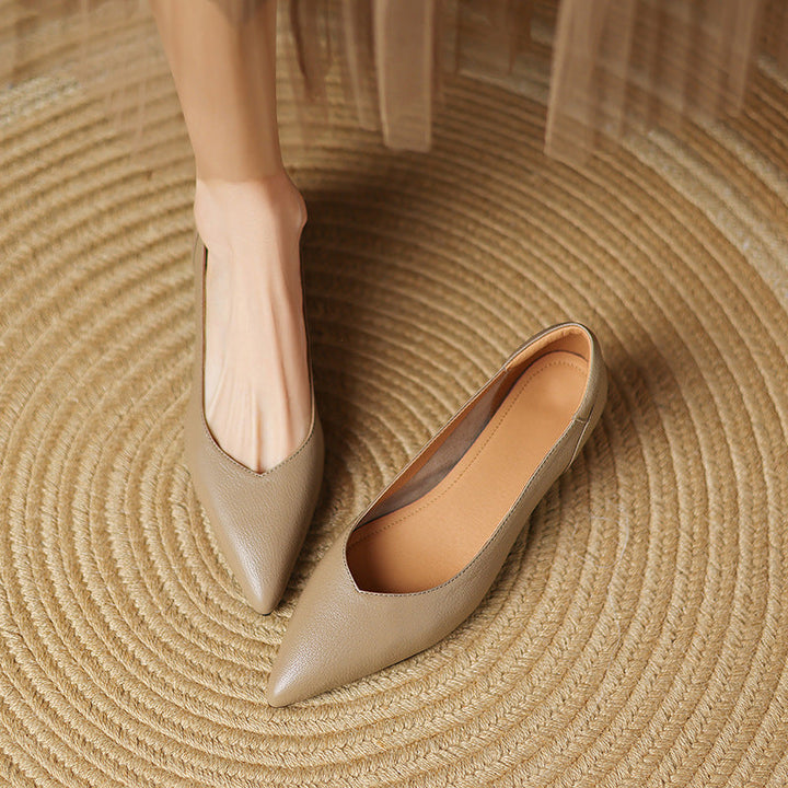 Nera Genuine Leather Heels  Liora Lane Boutique