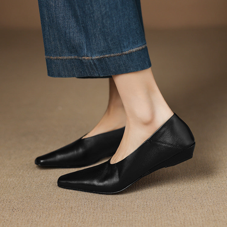 Emor Genuine Leather Flats  Liora Lane Boutique