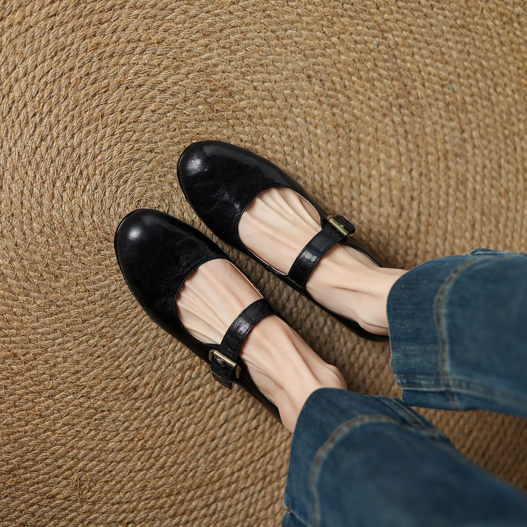 Elva Genuine Leather Shoes  Liora Lane Boutique