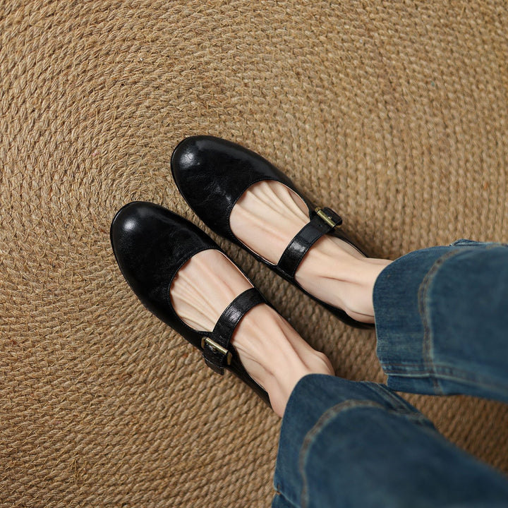 Elva Genuine Leather Shoes  Liora Lane Boutique