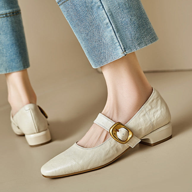 Minara Genuine Leather Pumps  Liora Lane Boutique