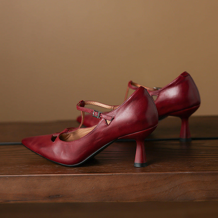 Marve Genuine Leather Pumps  Liora Lane Boutique