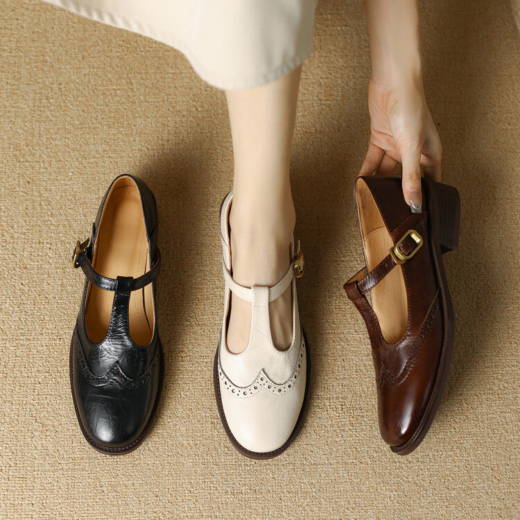 Myra Genuine Leather Shoes  Liora Lane Boutique