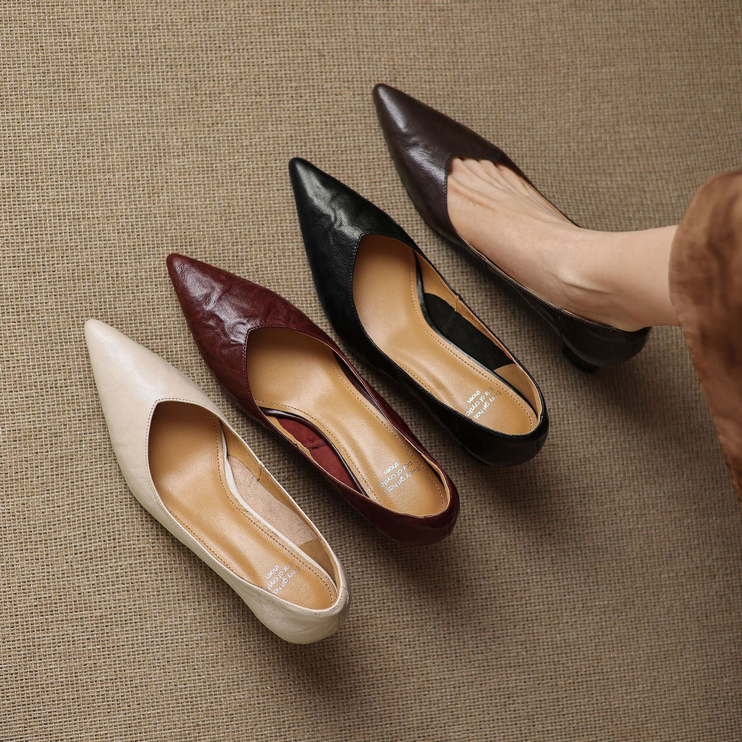 Veler Genuine Leather Heels  Liora Lane Boutique