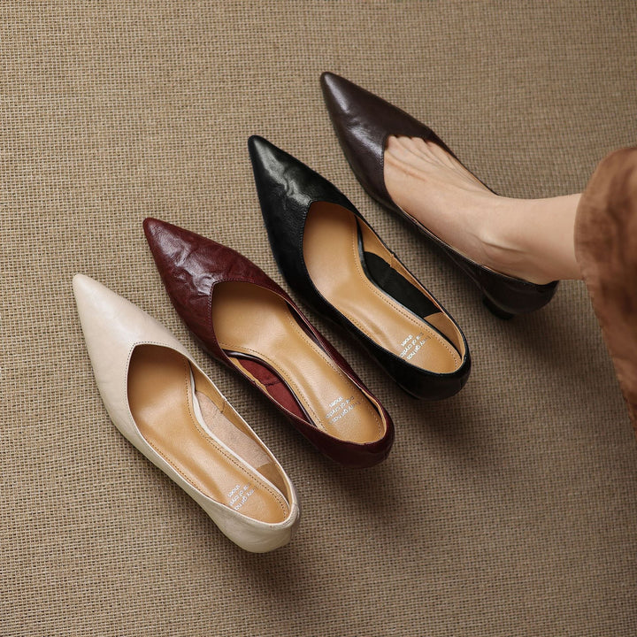 Veler Genuine Leather Heels  Liora Lane Boutique