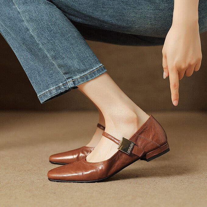 Melona Genuine Leather Pumps  Liora Lane Boutique