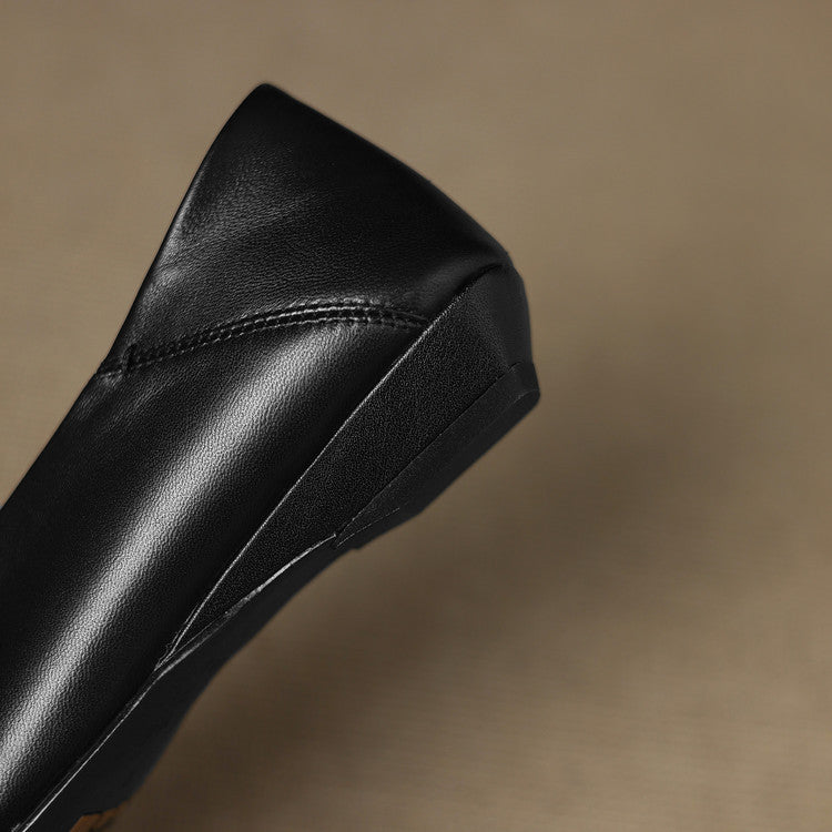 Emor Genuine Leather Flats  Liora Lane Boutique