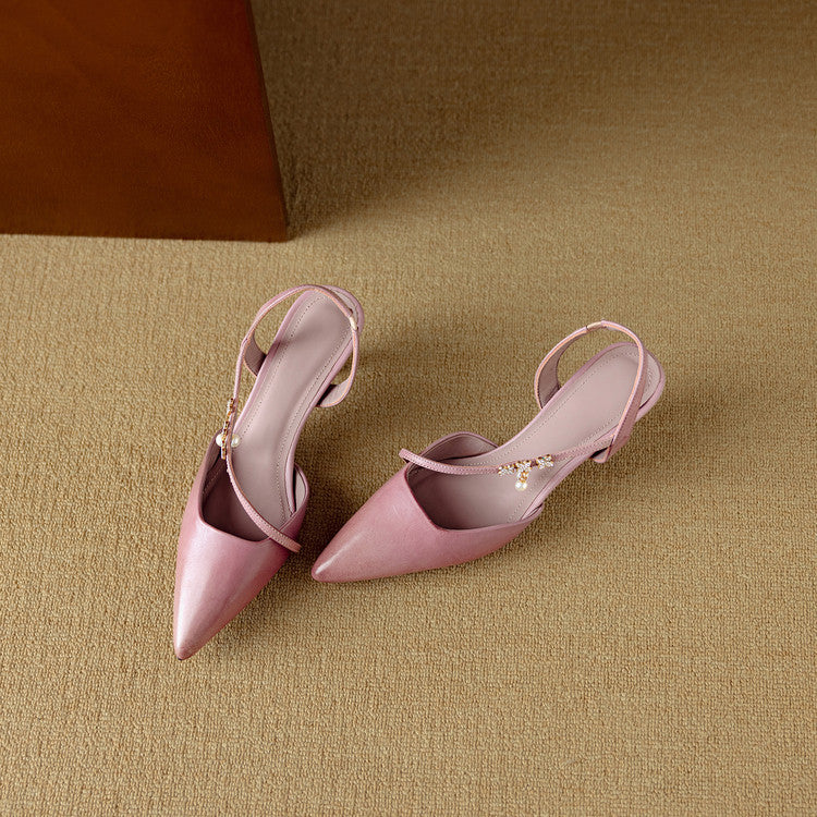 Dahlia Genuine Leather Heels  Liora Lane Boutique