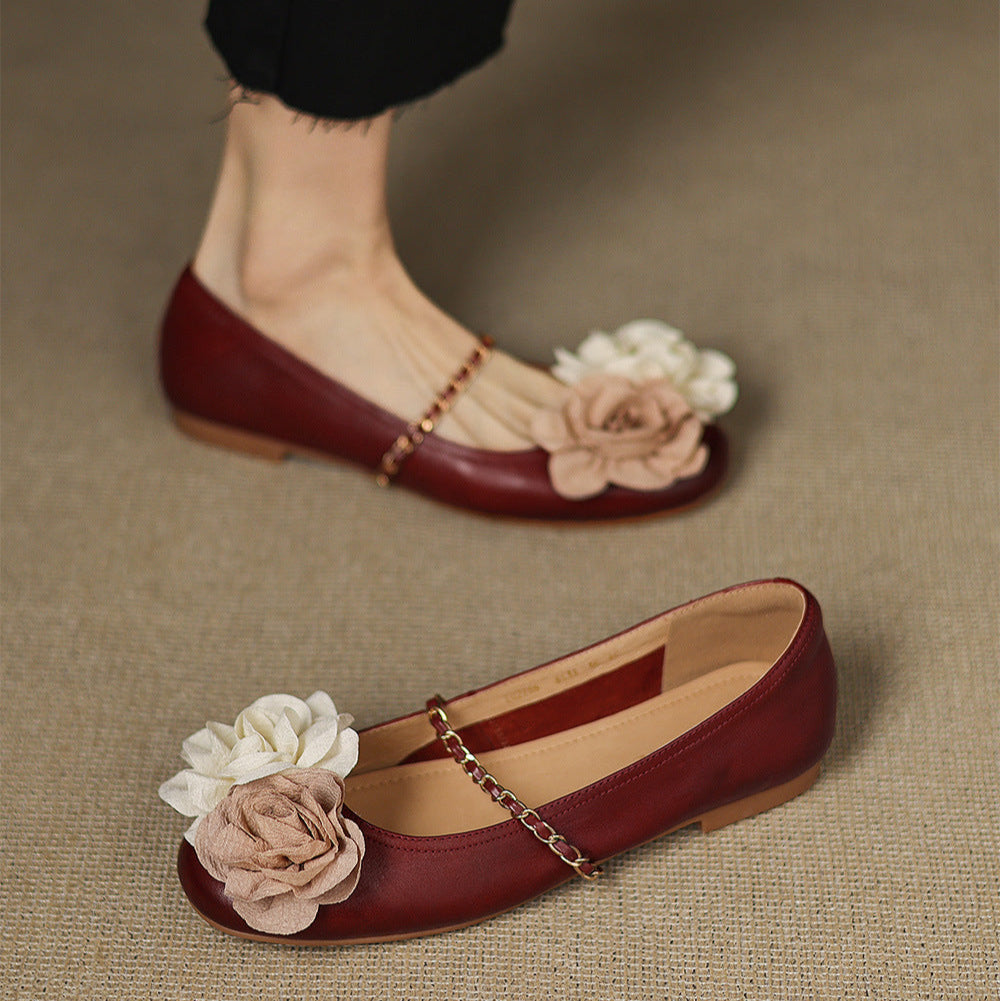 Fleur Genuine Leather Shoes  Liora Lane Boutique