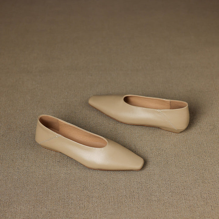 Emor Genuine Leather Flats  Liora Lane Boutique