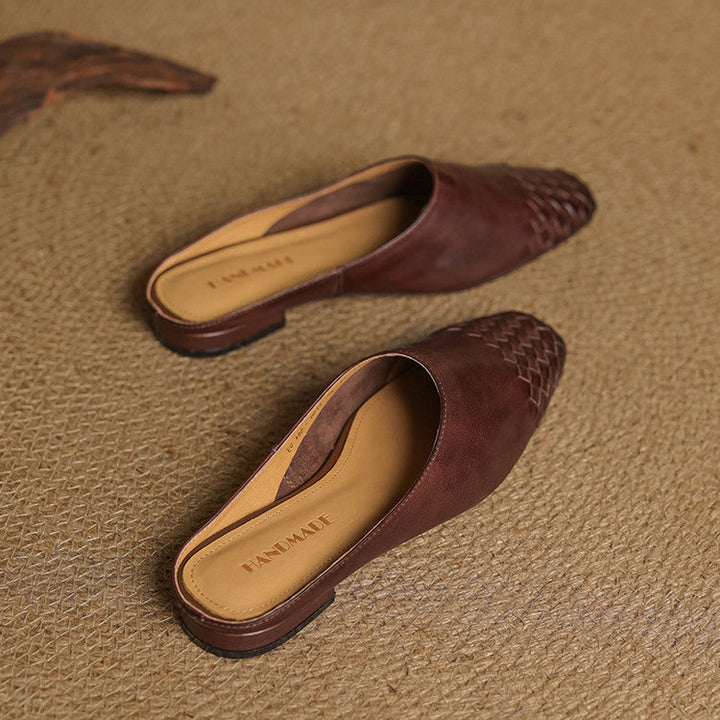 Dalvi Genuine Leather Mules  Liora Lane Boutique