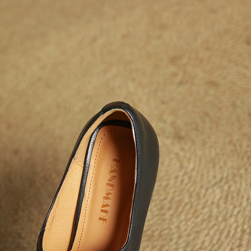 Olea Genuine Leather Heels  Liora Lane Boutique