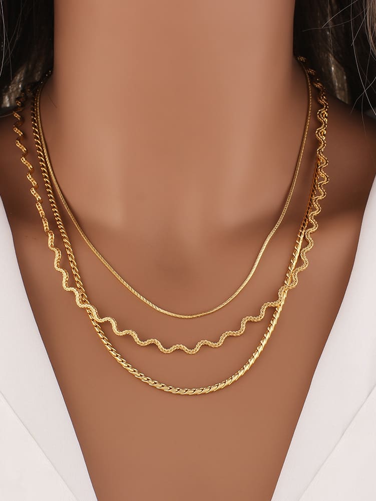 Wave Chain Necklace Jasmine's Boutique Australia