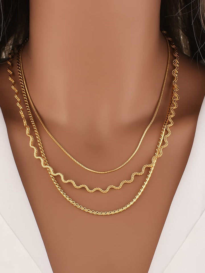 Wave Chain Necklace Jasmine's Boutique Australia