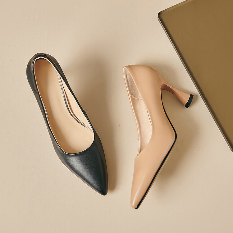 Lior Genuine Leather Heels  Liora Lane Boutique