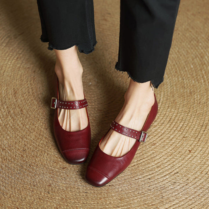 Elry Genuine Leather Shoes  Liora Lane Boutique