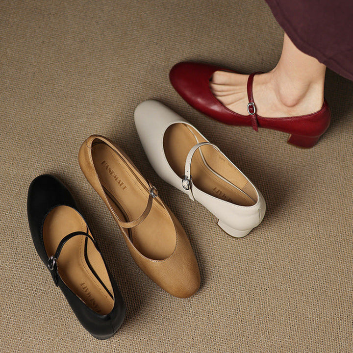 Cadrel Genuine Leather Pumps  Liora Lane Boutique