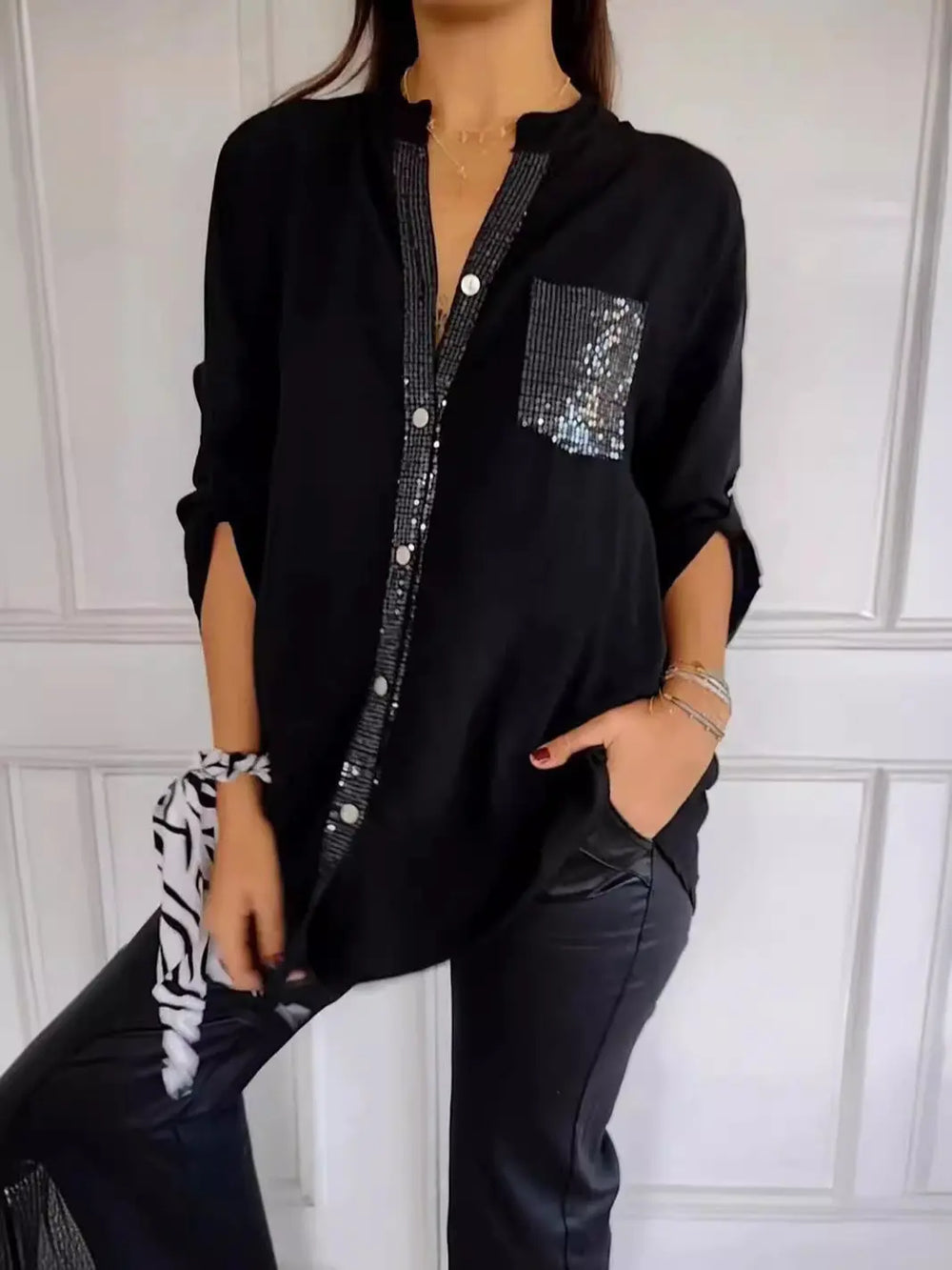 Teal Spark Luxe Shirt Jasmine's Boutique Australia