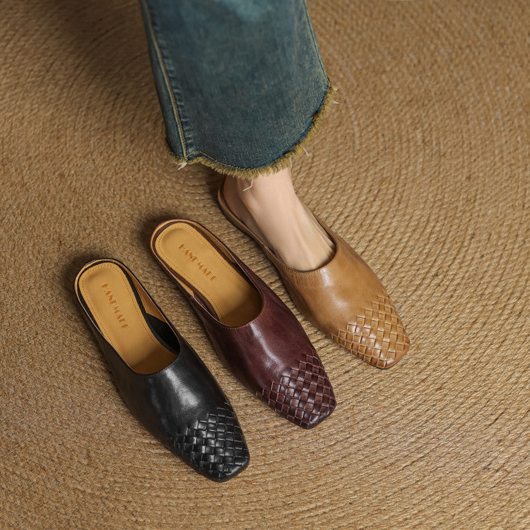 Dalvi Genuine Leather Mules  Liora Lane Boutique