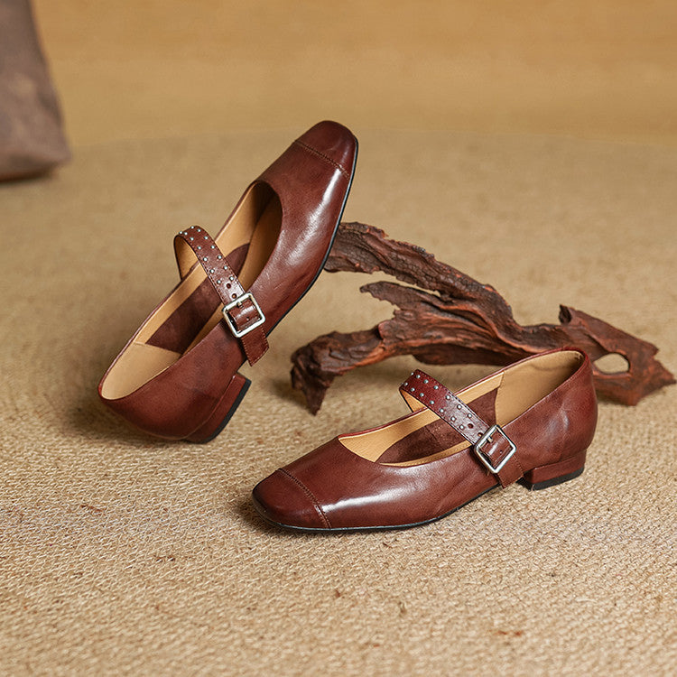 Elry Genuine Leather Shoes  Liora Lane Boutique