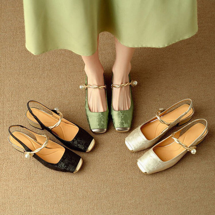 Galene Leather Heels  Liora Lane Boutique