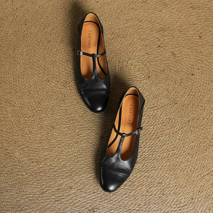 Graneth Genuine Leather Flats  Liora Lane Boutique