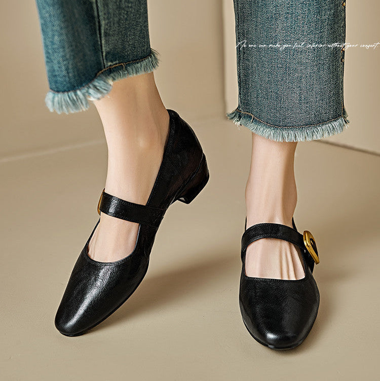 Minara Genuine Leather Pumps  Liora Lane Boutique