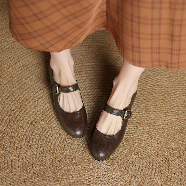 Elva Genuine Leather Shoes  Liora Lane Boutique