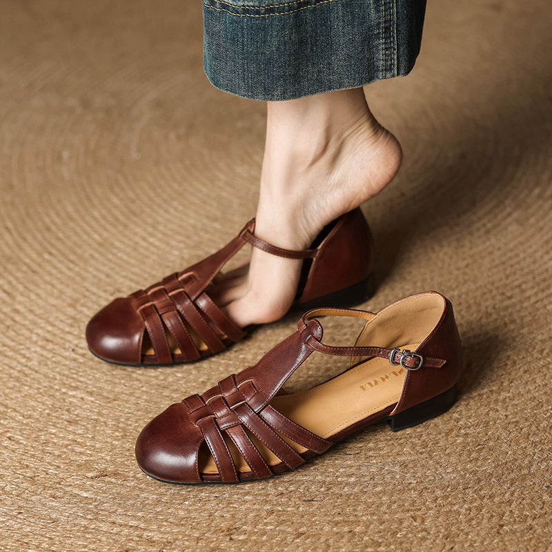 Enix Genuine Leather Shoes  Liora Lane Boutique  Brown / 9.5 109.99