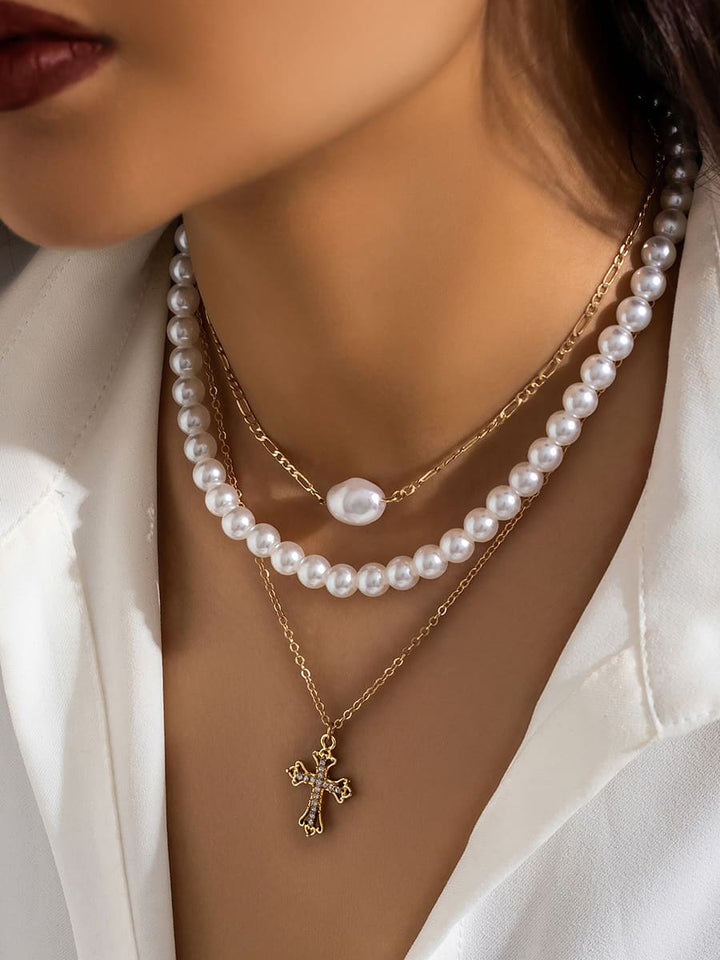 Multi-Layer Pearl Necklace Jasmine's Boutique Australia