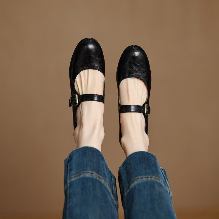 Elva Genuine Leather Shoes  Liora Lane Boutique