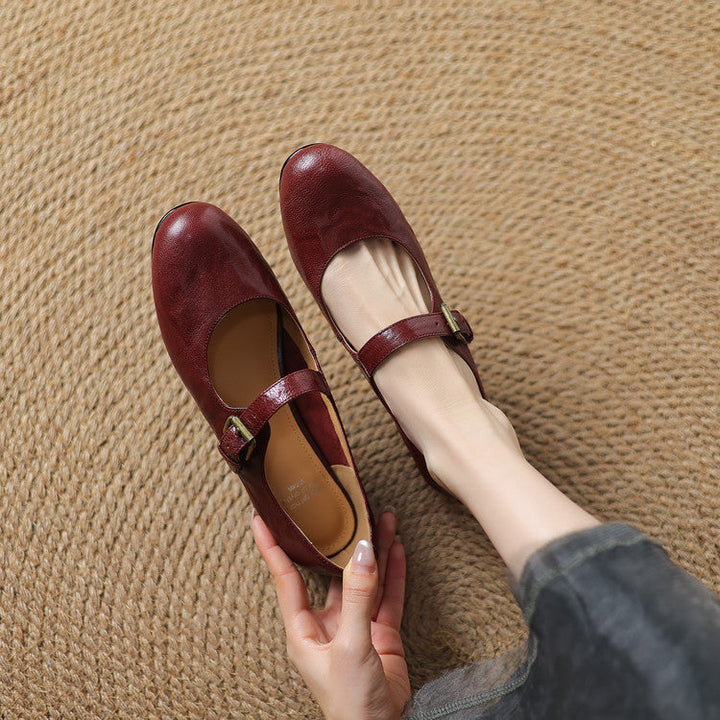 Elva Genuine Leather Shoes  Liora Lane Boutique