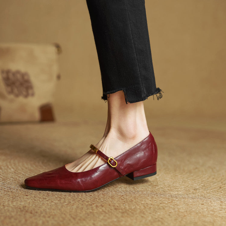 Merlot Genuine Leather Pumps  Liora Lane Boutique