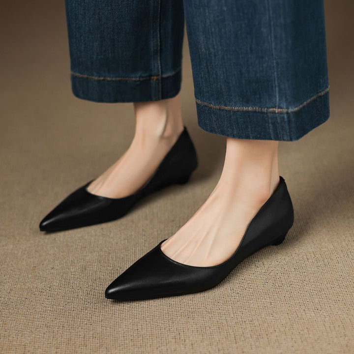 Irella Genuine Leather Flats  Liora Lane Boutique