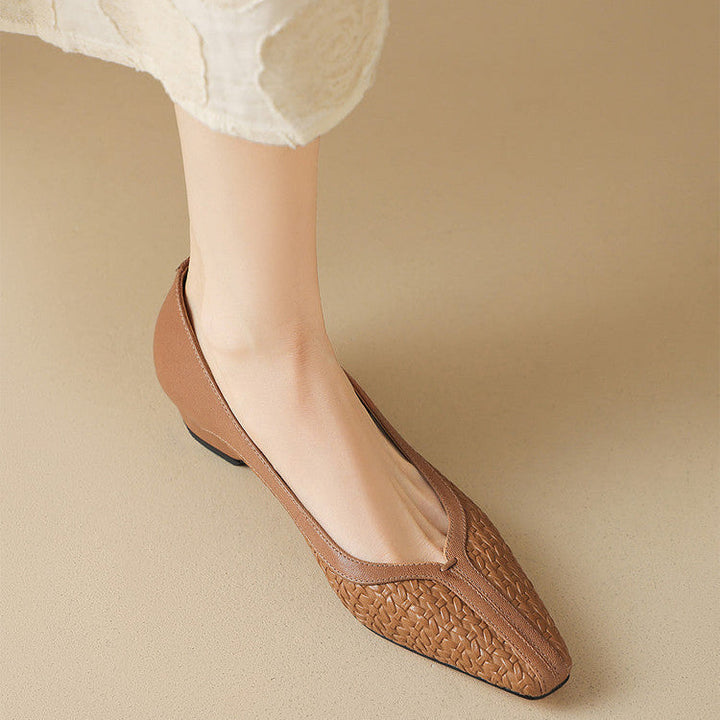 Morissa Genuine Leather Heels  Liora Lane Boutique