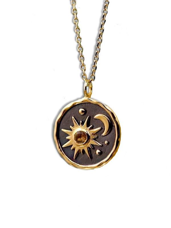 Boho Sun Moon Necklace Jasmine's Boutique Australia