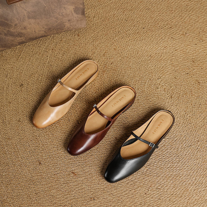 Marvyn Genuine Leather Mules  Liora Lane Boutique