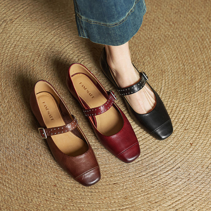 Elry Genuine Leather Shoes  Liora Lane Boutique