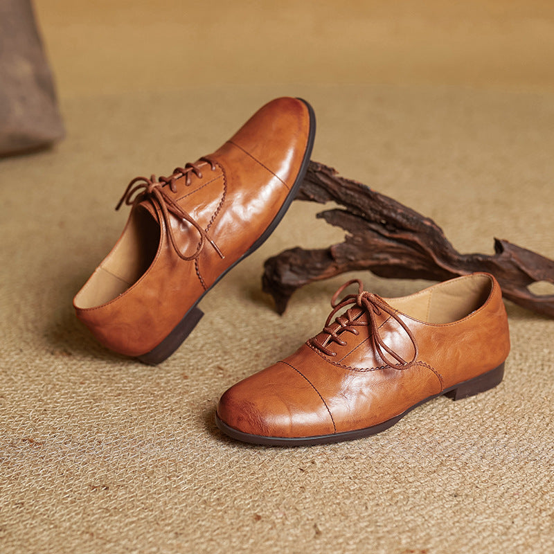 Delyra Genuine Leather Shoes  Liora Lane Boutique