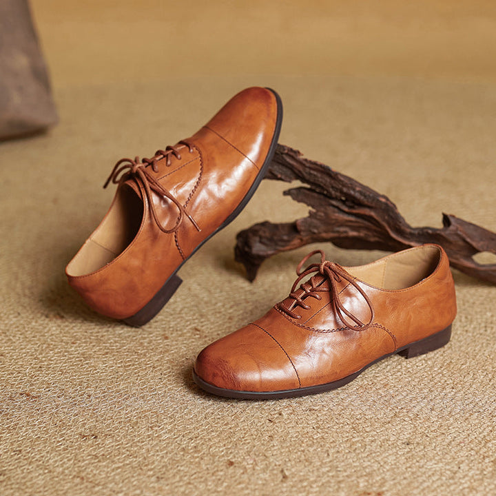 Delyra Genuine Leather Shoes  Liora Lane Boutique