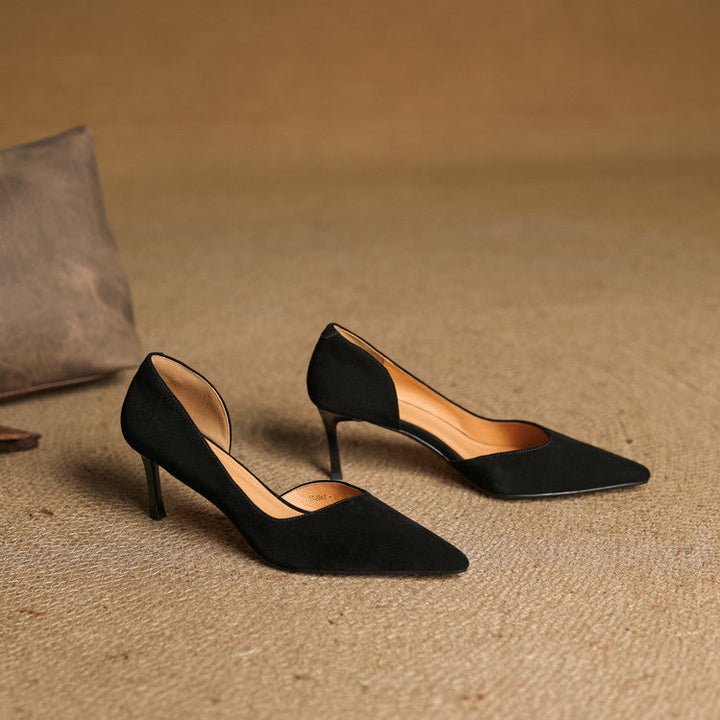 Nuva Genuine Leather Heels  Liora Lane Boutique