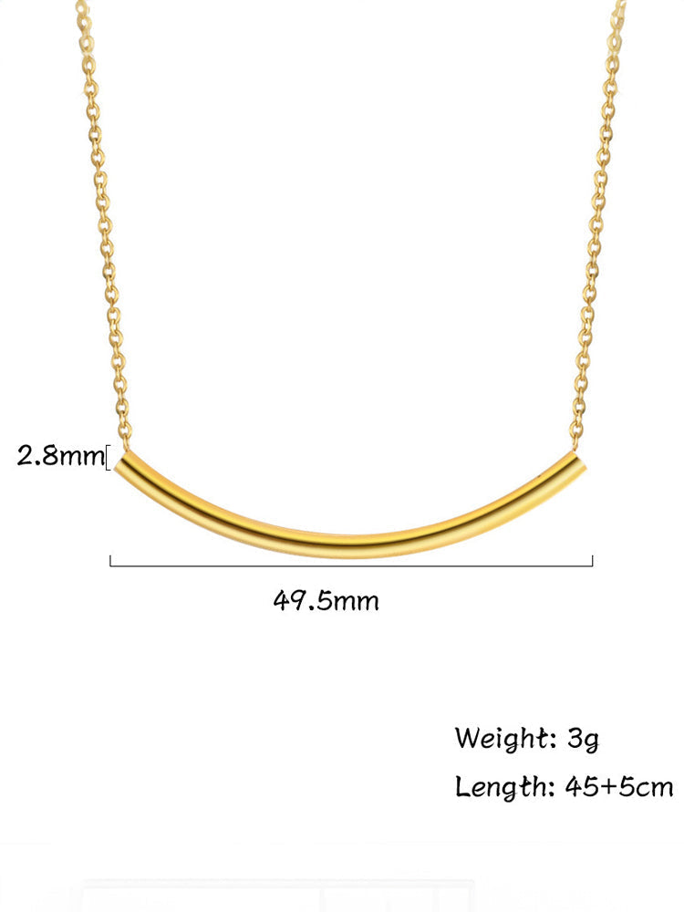 LUXE Curved Bar Necklace Jasmine's Boutique Australia