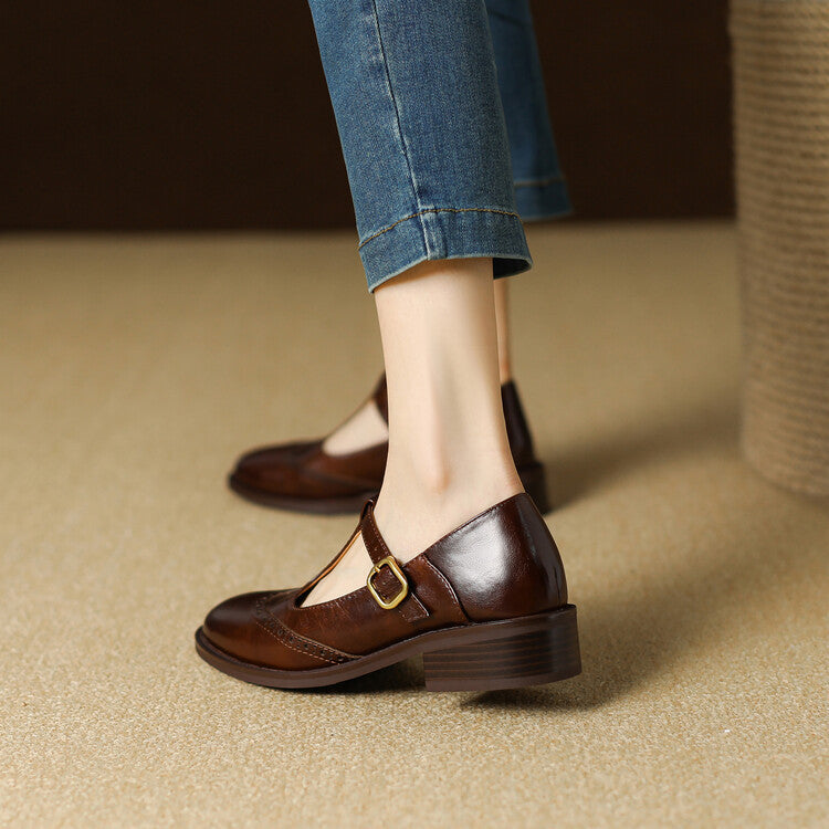 Myra Genuine Leather Shoes  Liora Lane Boutique