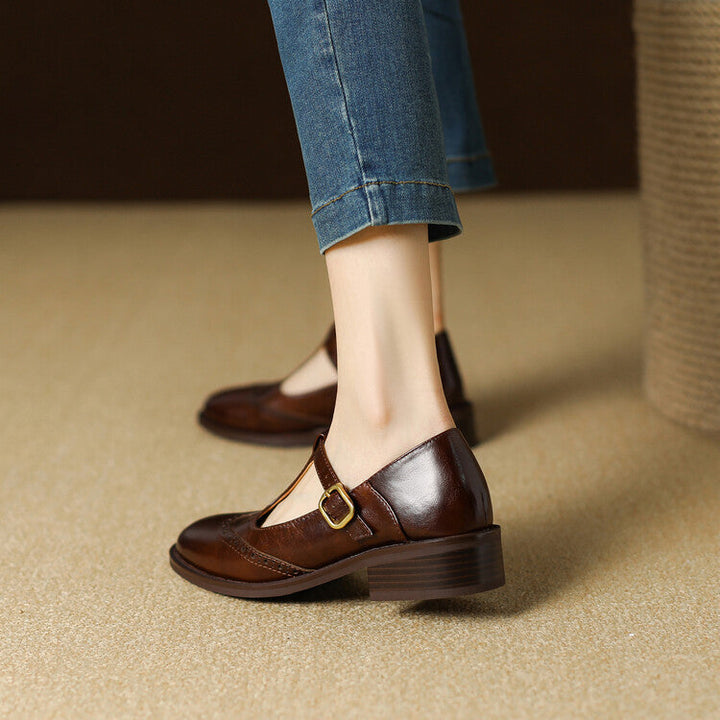 Myra Genuine Leather Shoes  Liora Lane Boutique