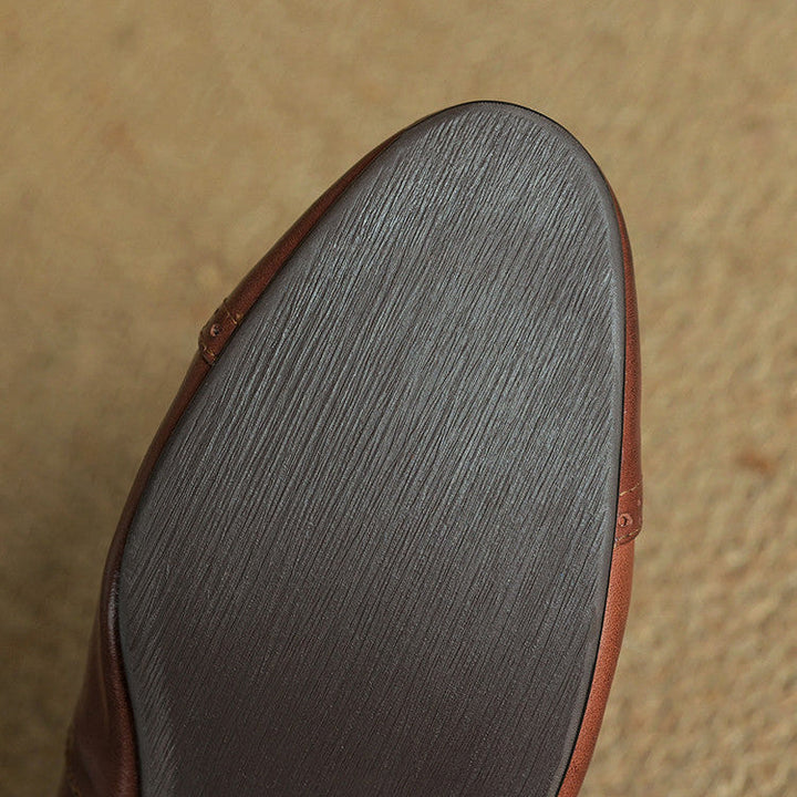 Graneth Genuine Leather Flats  Liora Lane Boutique