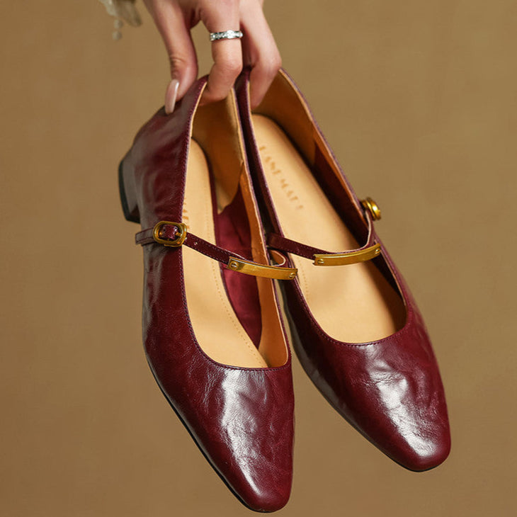 Merlot Genuine Leather Pumps  Liora Lane Boutique