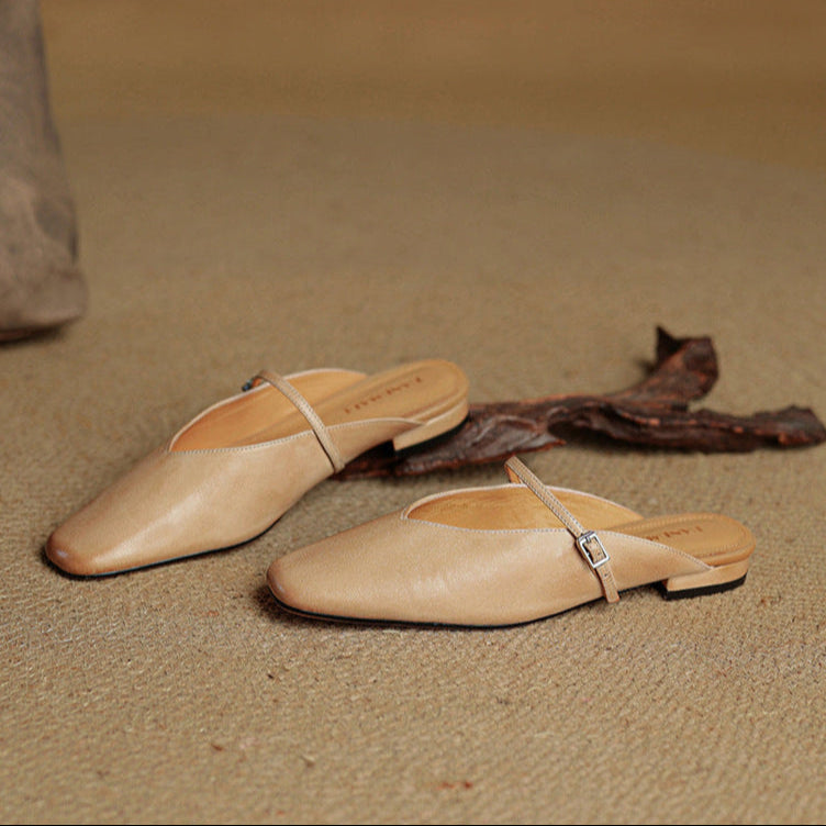 Miral Genuine Leather Mules  Liora Lane Boutique