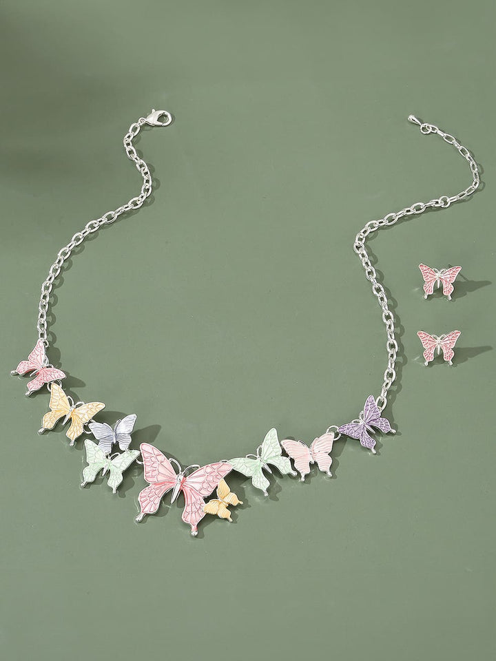 SOHI Jewelry Set Women's Multicolored Pastel Flora Jasmine's Boutique Australia